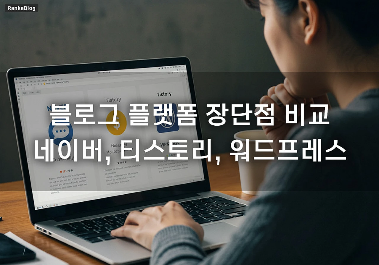 블로그 플랫폼 장단점 비교: 네이버, 티스토리, 워드프레스