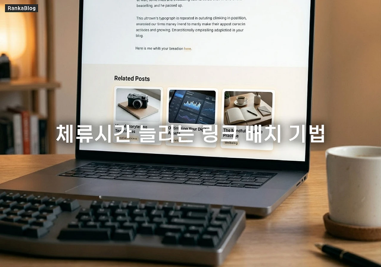 블로그 하단 연관글 추천 및 체류시간 늘리는 링크 배치 기법 정리