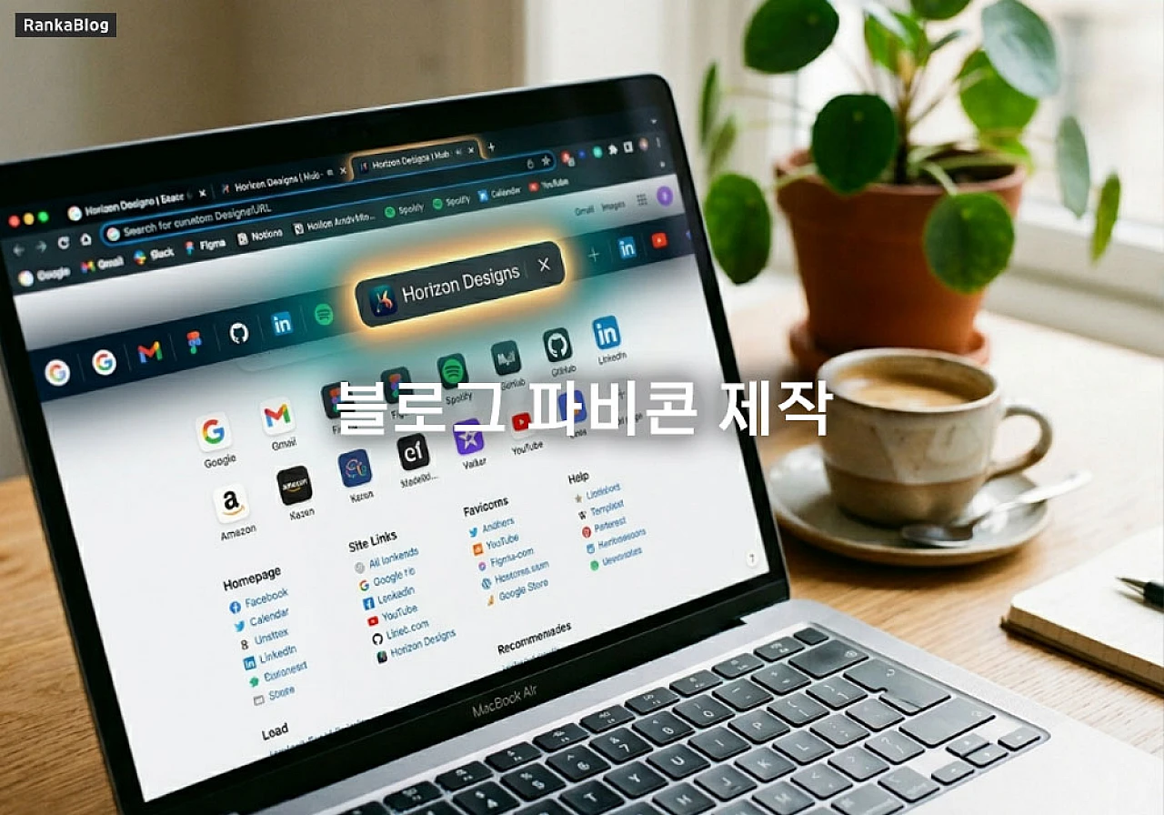 블로그 파비콘 제작 설정 및 아이콘 규격 등록 방법 정리