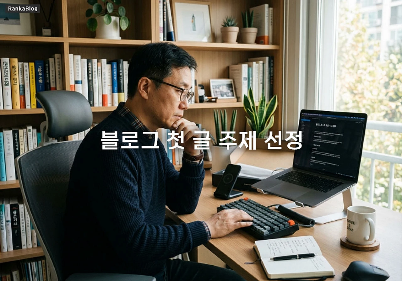 블로그 첫 글 주제 선정 실패 안 하는 내 일상 속 소재 찾기 요령