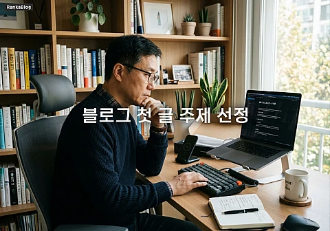 블로그 첫 글 주제 선정 실패 안 하는 내 일상 속 소재 찾기 요령