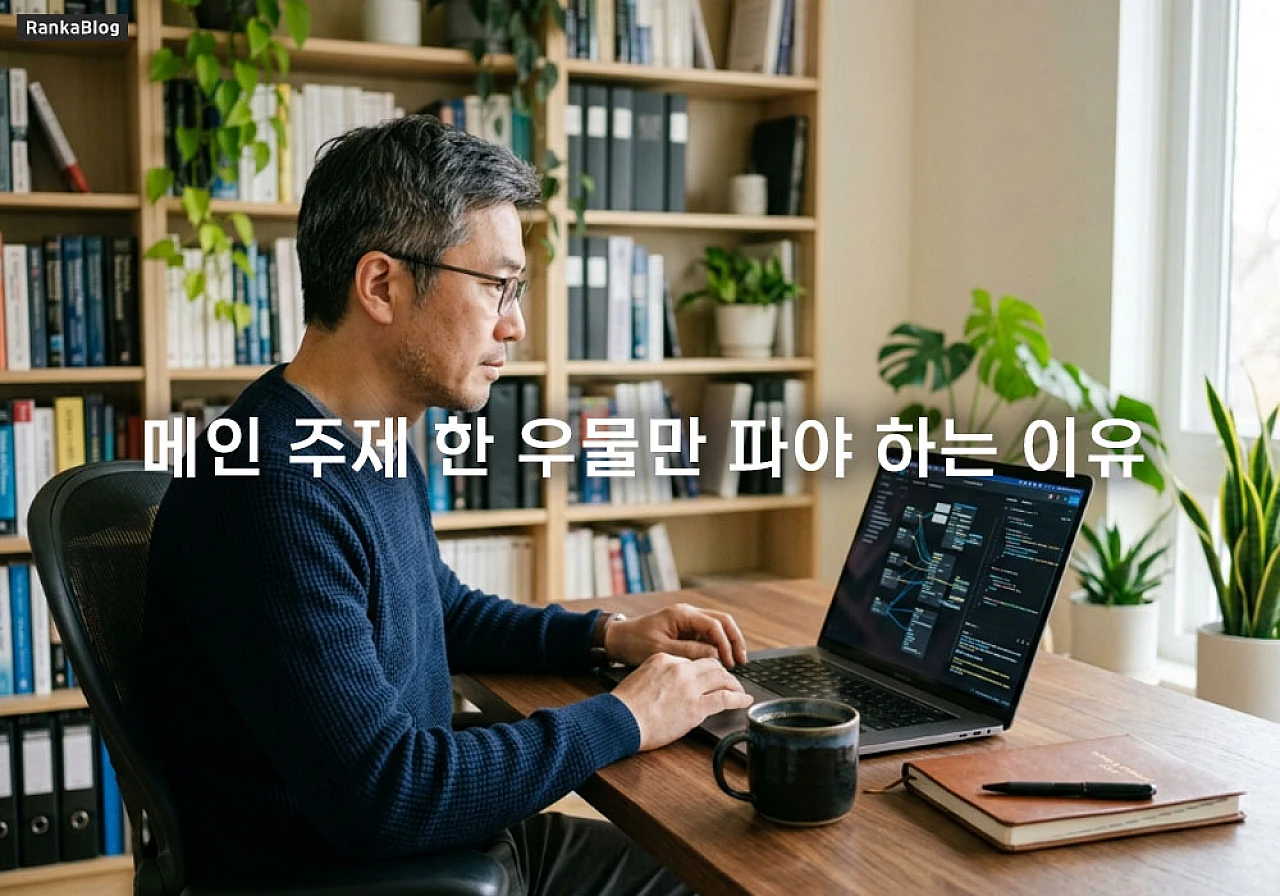 블로그 서브 계정 키우기 전 메인 주제 한 우물만 파야 하는 이유 3가지