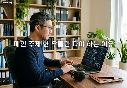 블로그 서브 계정 키우기 전 메인 주제 한 우물만 파야 하는 이유 3가지