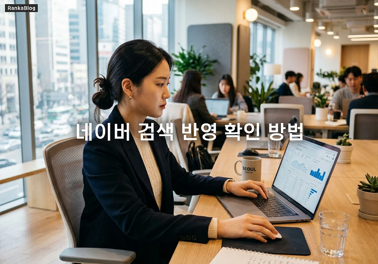 네이버 검색 반영 확인 방법과 블로그 누락 방지 절차 정리