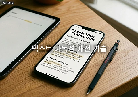 텍스트 가독성 개선 기술, 이탈률 낮추는 문단 분절과 강조 방법