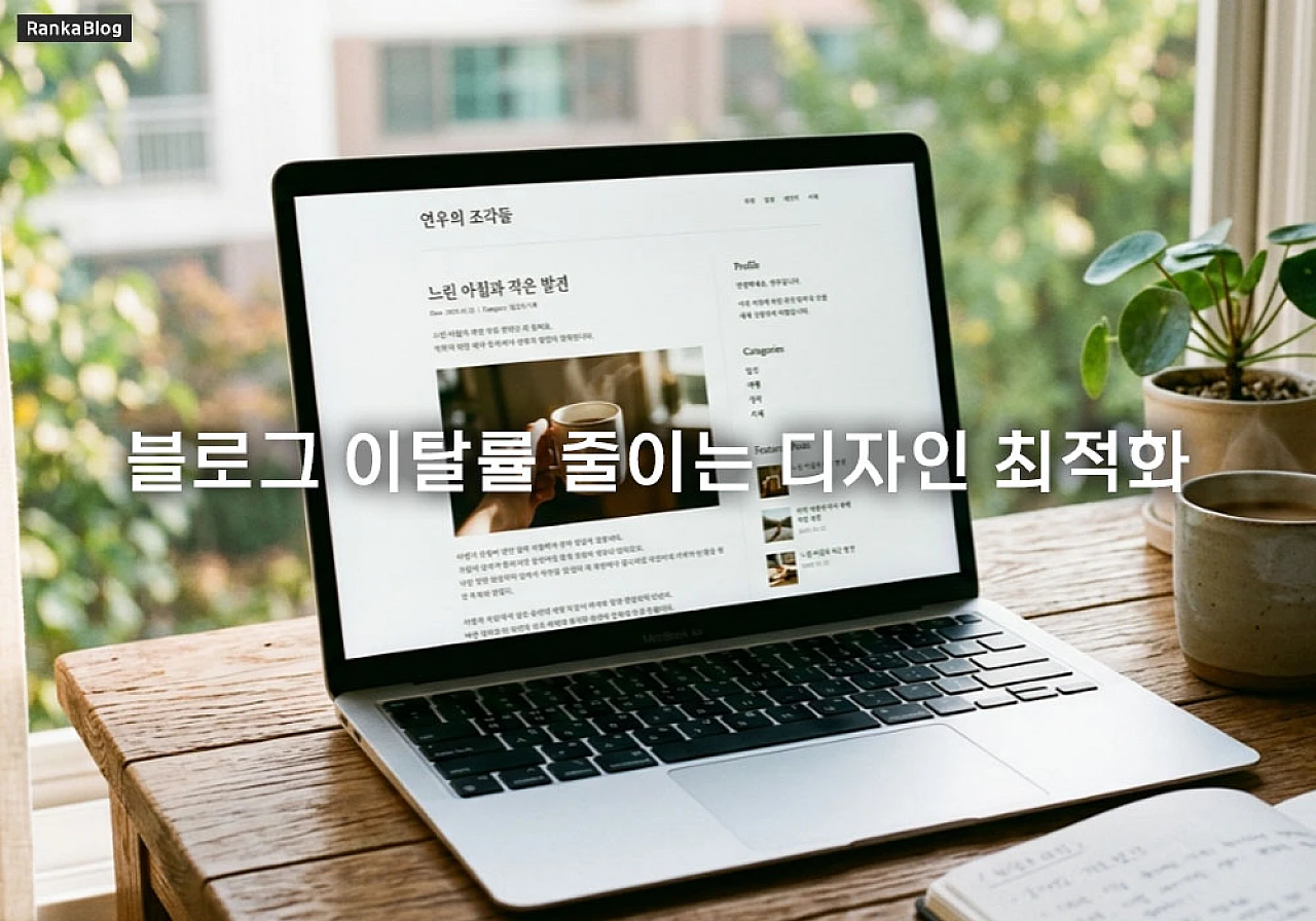 블로그 이탈률 줄이는 깔끔한 미니멀 레이아웃과 디자인 최적화 방법