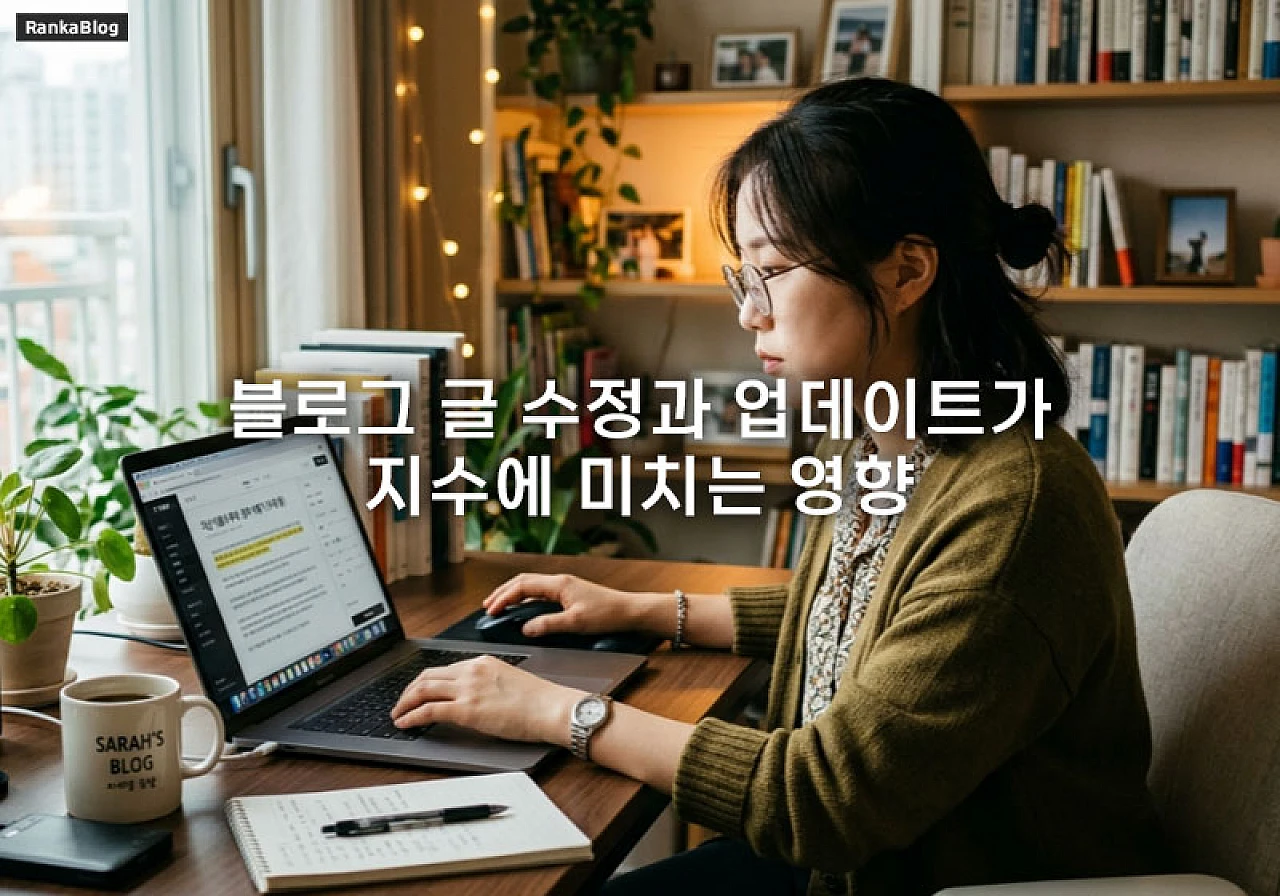 블로그 글 수정과 업데이트가 지수에 미치는 영향 및 운영 가이드