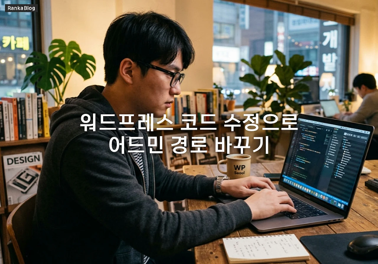 워드프레스 어드민 경로 바꾸기, 코드 수정으로 플러그인 없이 안전하게