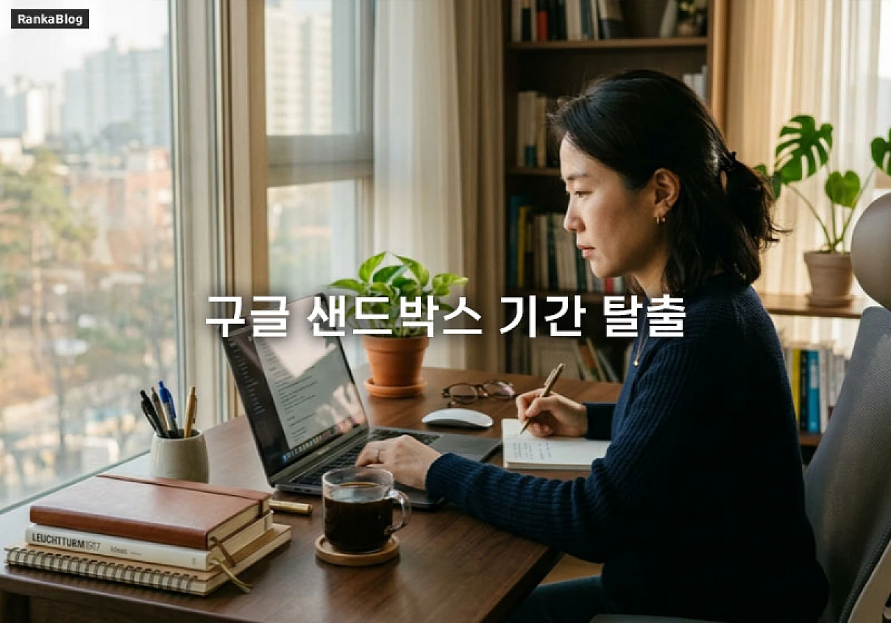 구글 샌드박스 기간 탈출을 위한 글쓰기 빈도와 운영 전략