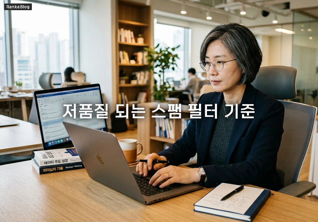 제목과 본문 키워드 억지로 넣다 저품질 되는 스팸 필터 기준