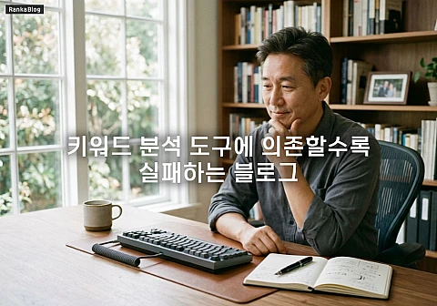 키워드 분석 도구에 의존할수록 실패하는 블로그 글쓰기 습관