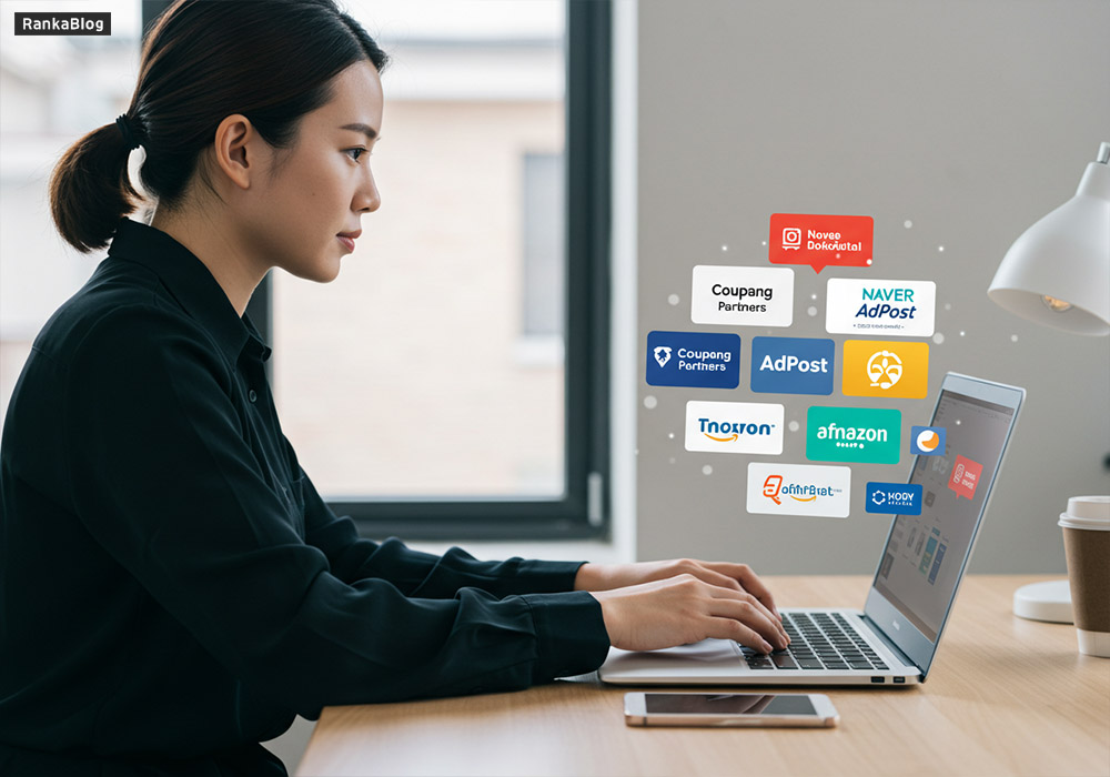 제휴 마케팅 활용 블로그 수익화 전략 예시