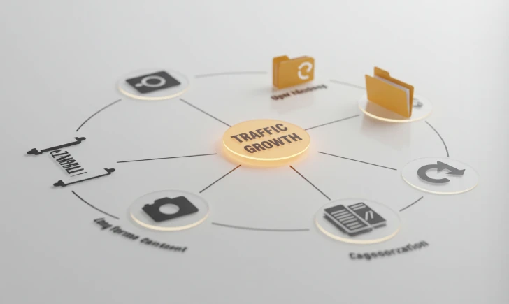 블로그 트래픽을 극대화하는 실전 팁을 담은 인포그래픽