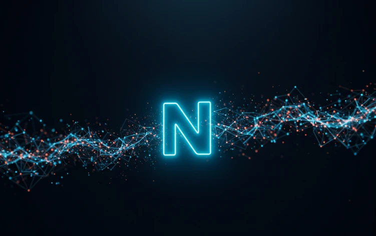 네이버 블로그 로고와 복잡한 알고리즘을 상징하는 시각적 요소가 결합된 이미지 네이버 블로그 로고와 복잡한 알고리즘을 상징하는 시각적 요소가 결합된 이미지