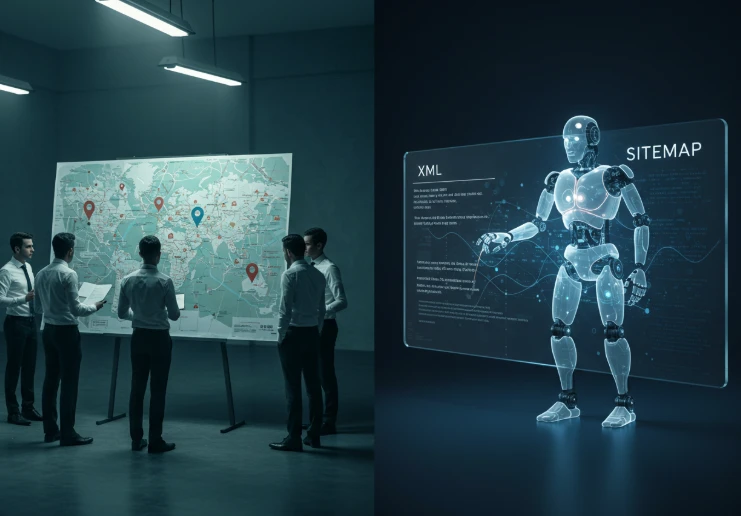 사람들이 보는 지도와 로봇이 보는 코드