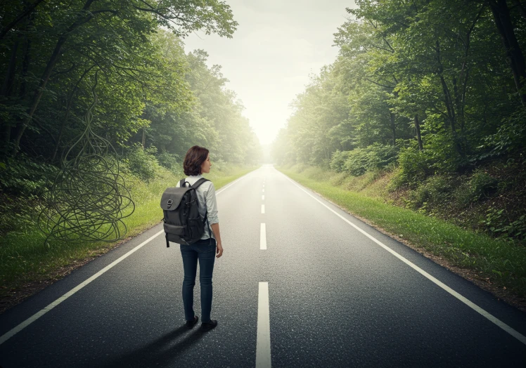 복잡한 길에서 벗어나 곧은 길로 들어서는 한국인