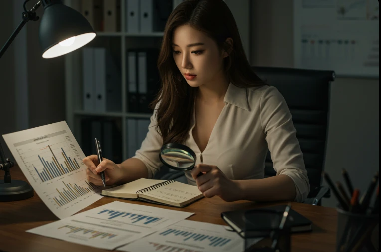 탐정처럼 저품질 블로그 문제를 진단하는 한국인 여성