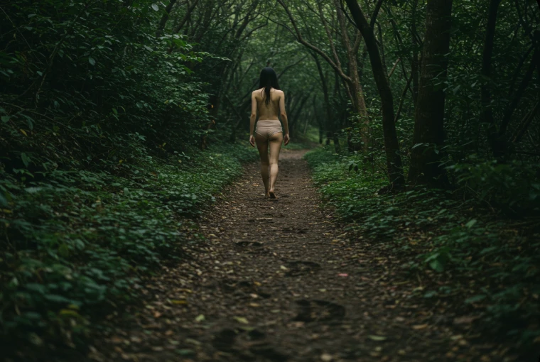숲속 산책로에 뚜렷하게 남겨진 발자국을 따라 걷는 20대 한국 여성. 이는 웹 전반에 걸쳐 꾸준히 남겨진 저자의 활동 흔적과 신뢰성을 상징하며, SEO 랭킹에 중요한 영향을 미친다.