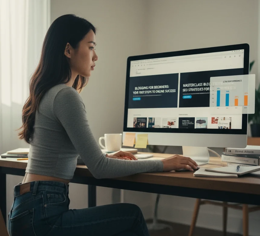 초보자용과 전문가용 제목의 A/B 테스트 결과를 비교 분석하는 20대 한국 여성