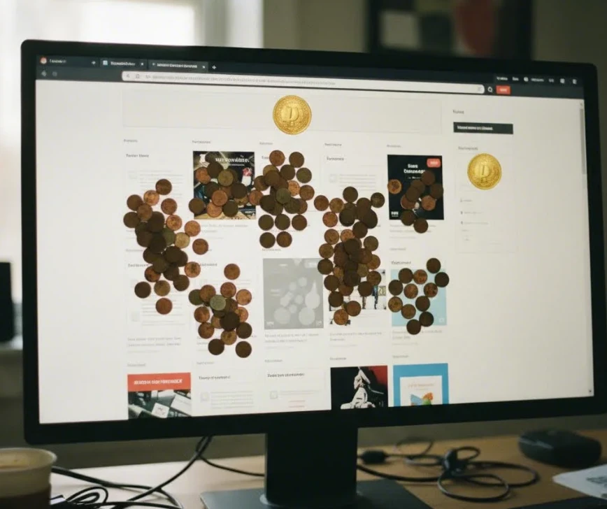 저단가 광고와 고단가 핵심 광고 위치 비교