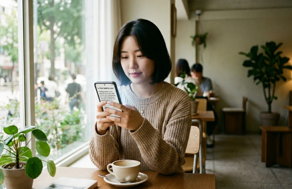 스마트폰 화면 속 깔끔한 블로그 레이아웃 스마트폰 화면 속 깔끔한 블로그 레이아웃